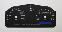 Cobalt Custom Euro Style Gauge Face